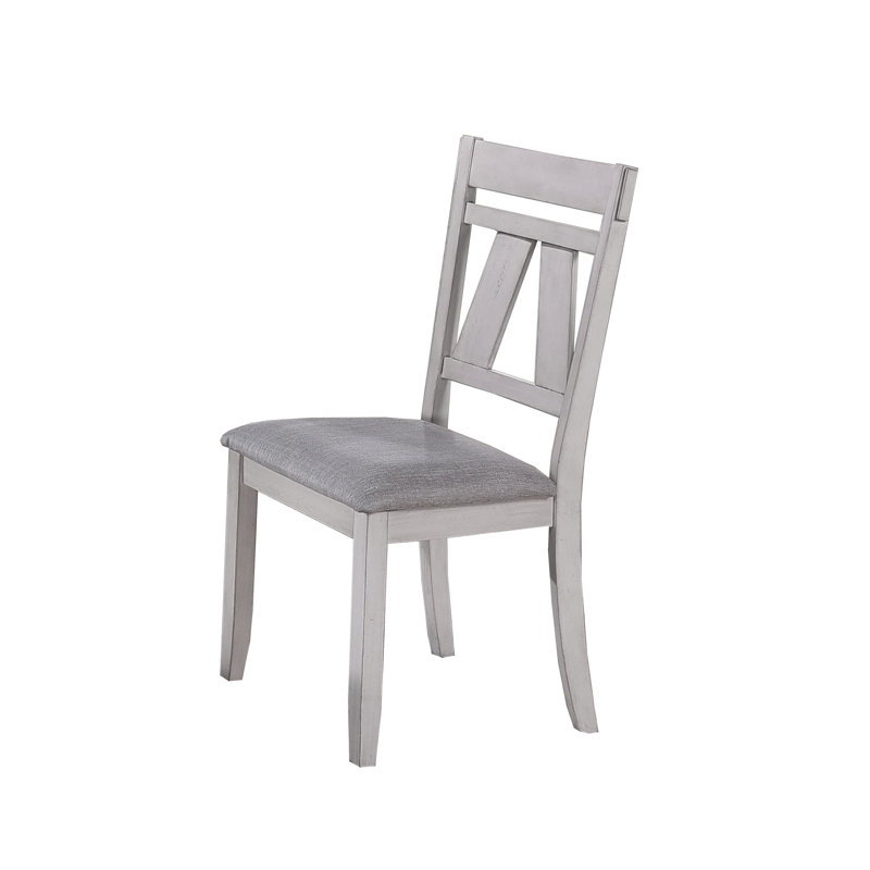 Chaise d'appoint à dossier en lattes Kamonte