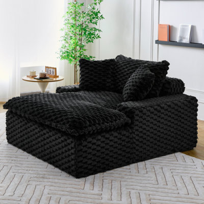 51 - Inch Comfort - Bearing Sofa: Two Pillows And One Backrest, Suitable For Multiple Scenarios In Bedrooms And Living Rooms