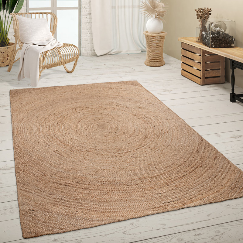 Penbrook Geometric Jute / Sisal Area Rug, Rectangle 300 x 400cm