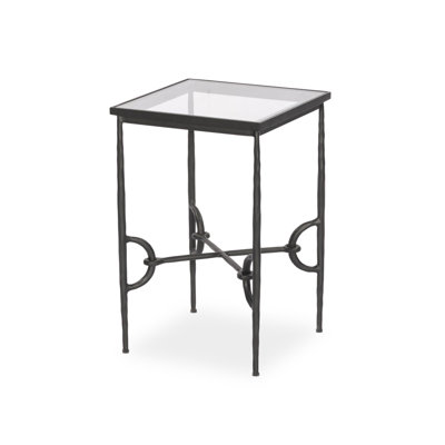 Babylon End Table-Hammered Gunmetal