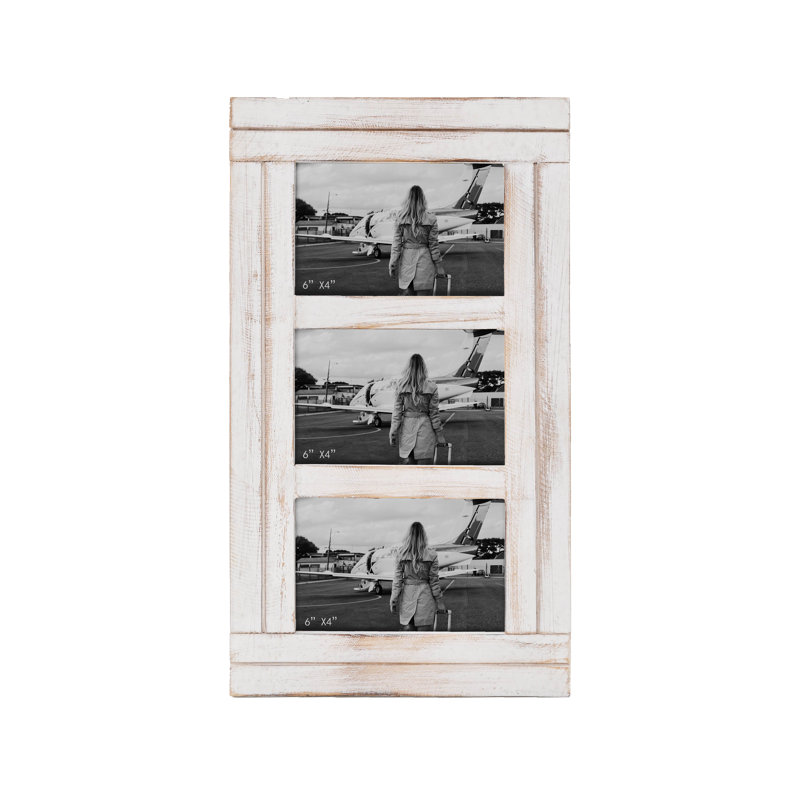 Aesha White Solid Wood Matte Picture Frame
