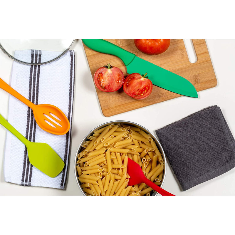 Cotton Waffle Kitchen Towel, Gray