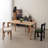 Natural solid wood dining table-584868003
