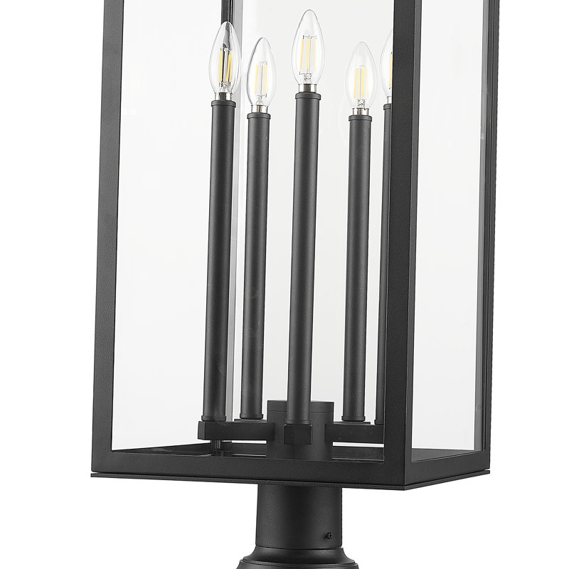 Luminaire d'extérieur à fixation sur pilier 5 lumières Olsen