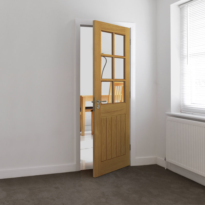 Montello Oak Internal Door Prefinished, 83.8cm W x 198.1 cm H x 3.5 cm D