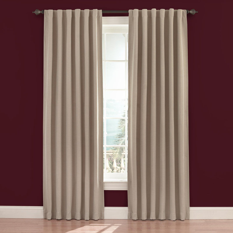 Fresno Blackout Curtain Single Panel, Wheat