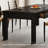 86.61" Black Rectangular Solid Wood Dining Table
