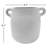 8.1"H x 6.7"Dia. Vase - Black Terracotta-593485468