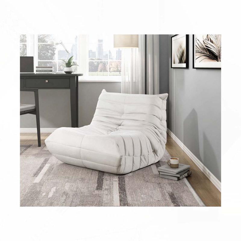 Fauteuil confortable en microfibre, Beige