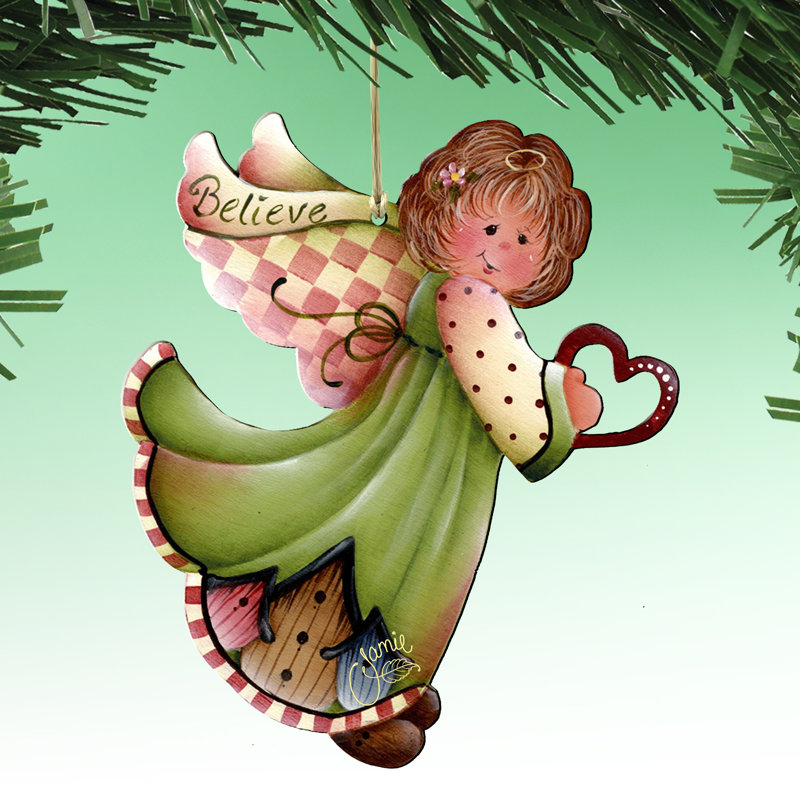 Ensemble d’ornement figurine suspendu 6 pièces anges