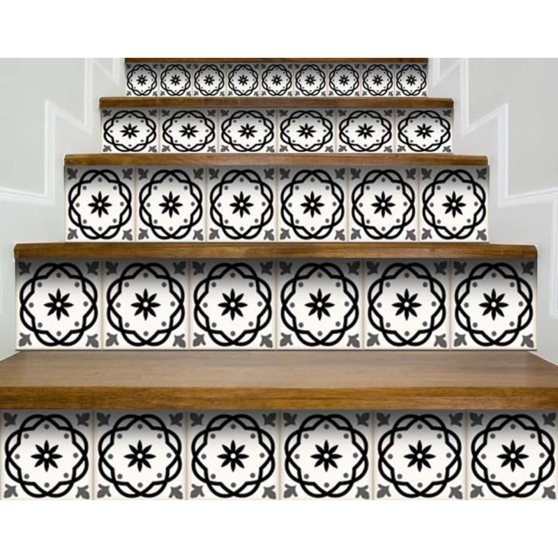 Carreau de terrain auto-adhésif en vinyle 8 po x 8 po