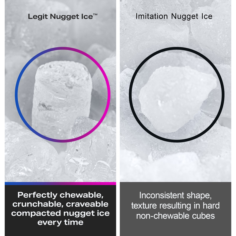 GE-Profile-Opal-2-0-Ultra-Nugget-Ice-Maker-with-Scale-Inhibiting-Filter-XPIO23SWBB, Black