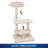 Kitty Quick 40-In Real Carpet Hammock Perch Wooden Cat Tree, Beige