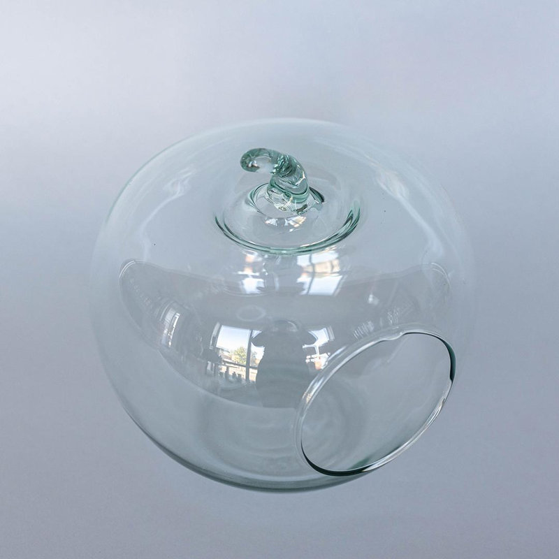 Glass Apple Terrarium Decoration