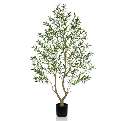 Fausse asotine avec branches, feuilles et fruits réalistes, asotins artificiels pour la décoration intérieure