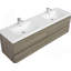 Meuble-lavabo mural 72 po avec lavabo, meuble-lavabo mural moderne 72 po avec lavabo en résine-366712554