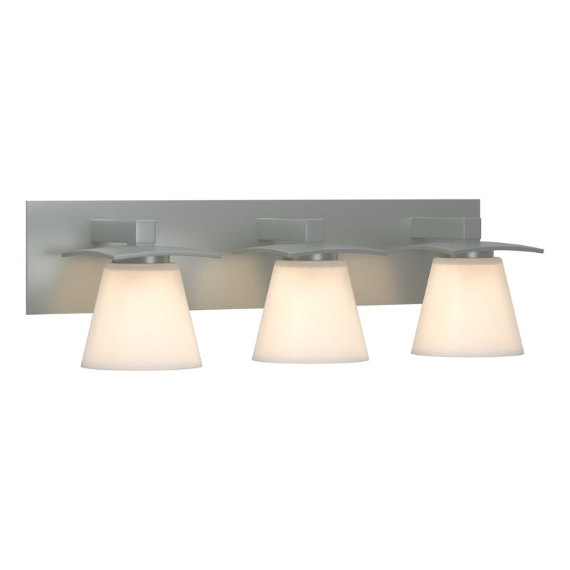 Wren 3 - Light Vanity Light, Opal, Vintage Platinum, 60W G9 Incandescent Bulbs