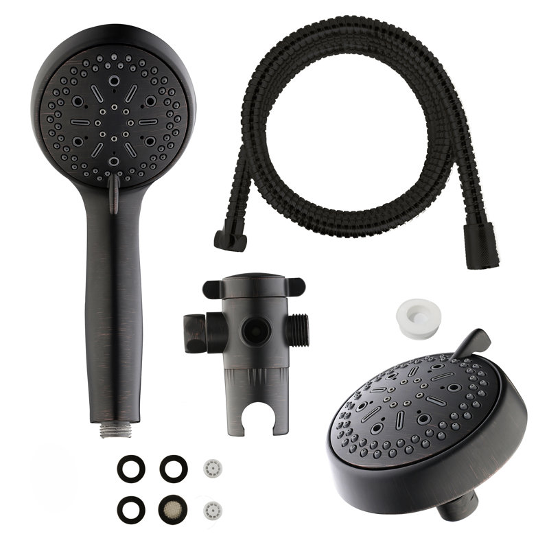Dual Shower Head 2.5 GPM GPM, Rubbed Bronze