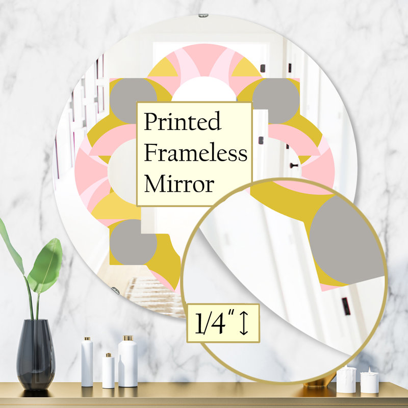 Miroir mural Quatrefoil, H 31,5 po x l po