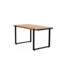 Table basse rustique en noyer massif, 99 cm (39 po), idéale pour les salons modernes. Dimensions : 96,5 cm x 53 cm (37,98 po x 20,92 po).