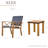 Zerla Patio Dining Set Square Table with Cushions Included