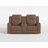 Rosner 74" Transitional Manual Double Reclining Love Seat with Center Storage Console, Polished Microfiber & Space-Saving Wall-Hugger Design-809857431