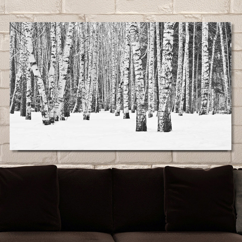 " Birch Trees In Winter ", 36" H x 60" W x 1.5" D