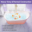 Baignoire de trempage autoportante en acrylique avec drain et trop-plein de 66 po, 68 gallons