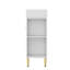 Ensemble de meuble-lavabo sur pied 21,6 po avec lavabo sur pied et pieds en métal avec rangement à droite-1440467133