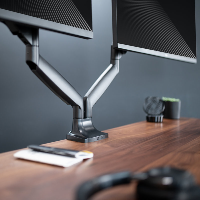 Support de bureau noir Vivo pouvant supporter jusqu'à 30,9 lb