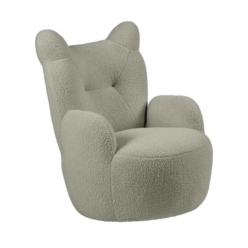 ECR4Kids Teddy Bear Sherpa Toddler Chair, 14in Seat Height, Kids Furniture, Pink