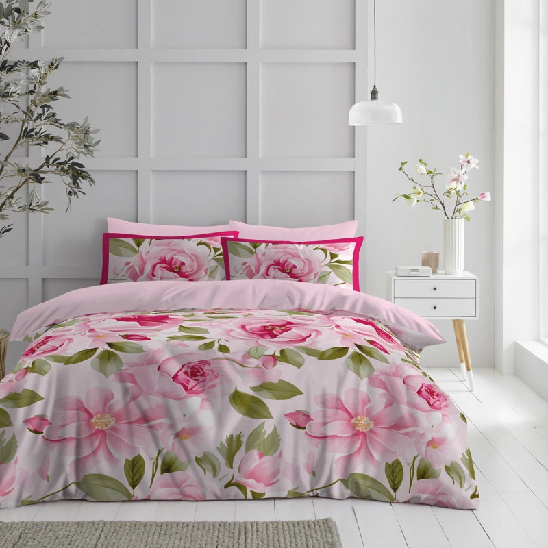 Polyester Duvet Cover Set with Pillowcases Included, Double Duvet Cover + 2 Standard Pillowcases