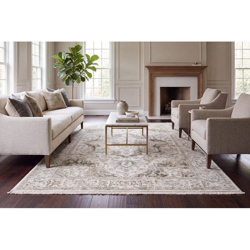 Stamey 12501-980 GRIS / BEIGE, Rectangle 9 pi 2 po x 12 pi 10 po