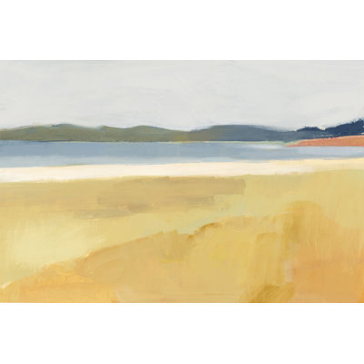 Ochre Seaside II by Victoria Barnes - Painting on Canvas