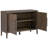 Sideboard With 2 Metal Handles, 2 Doors And Wood Grain Design-1778263543