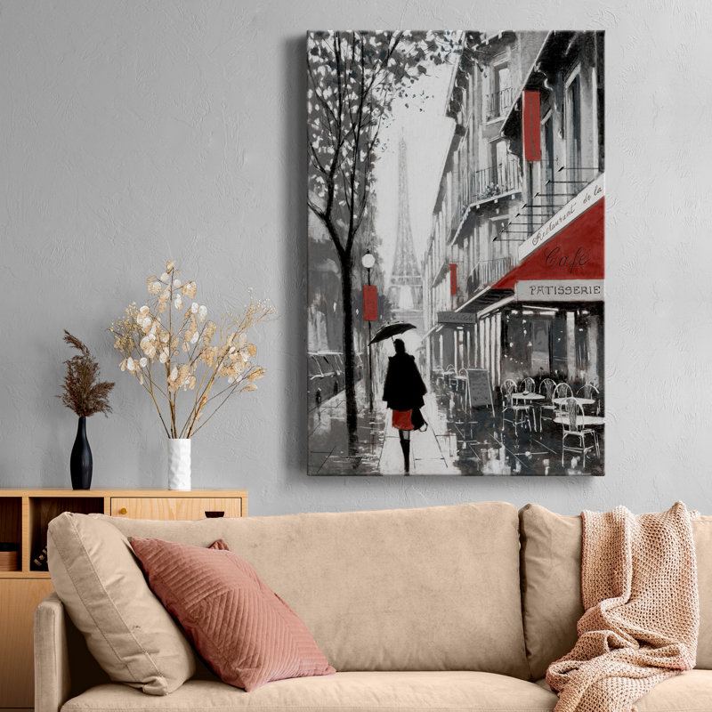 " Rainy Paris I ", 36" H x 24" W x 1.5" D