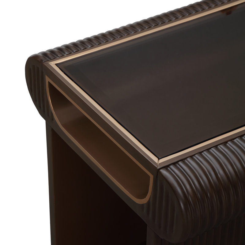 West Kensington End Table - Medium Espresso, Brown