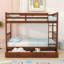 Twin-Over-Twin Bunk Bed With Storage Drawers And Ladder-629192532