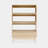 3 Tier Bookcase With Grooved Wooden Storage Drawer-1801049733