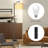 62" Arched Floor Lamp with Remote Control and Bulb Included-1993365009