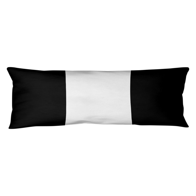 Polyester Medium Pillow, Black and White, Baltimore Football