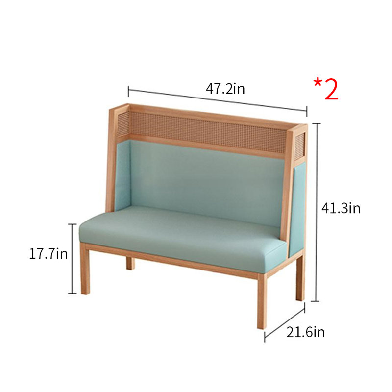 Banc rembourré en similicuir Cafe