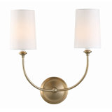 Libby Langdon for Sylvan 2 Light Vibrant Gold Sconce
