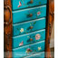 American-Style Rubberwood Jewellery Storage Chest