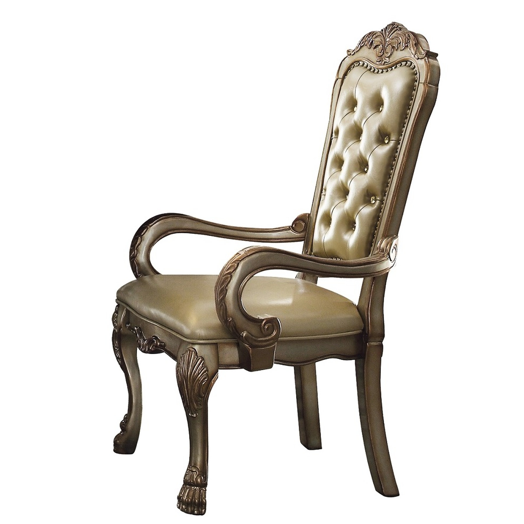 Bloomsbury Market 2 Arm Chairs , Gold Patina Decoration, Back Part ...
