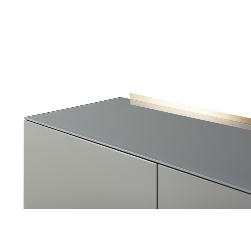 Nicholls Sideboard, Matt Grey/Brushed Brass