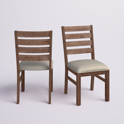 Drishya 19.5'' H Upholstered Acacia Side Chair