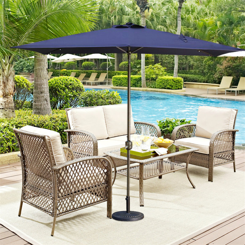 Parasol Cattima 106,3 avec contrepoids inclus, Marine
