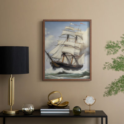 NAUTICAL Series LXIV, reproduction encadrée - bois massif