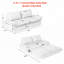Canapé-lit convertible grand 73,2 po, canapé-lit convertible 3 en 1-2019076740